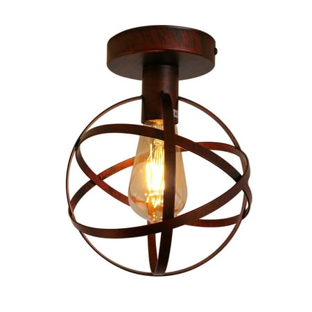 

Lucky Monet Industrial Flush Mount Ceiling Light Metal Ceiling Lamp (Pack 1 or 2) Copper 2 2 Pack Copper
