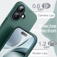 thumbnail image 4 of JETech Liquid Silicone Case for iPhone 17 6.3-Inch, Silky Soft Touch Full-Body Protection (Midnight Green), 4 of 6