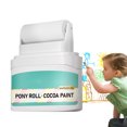 thumbnail image 3 of Wall Rolling Paint, 50g Small Roll Paint for Wall Restoration, Portable Integrated Paint Roller, Fast Drying White Paint, Water Based Wall Paint for Graffiti, 3 of 9