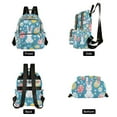 thumbnail image 4 of FORMRS Mini Backpack Purse for Women Travel Daypack Casual Shoulder Bag, Blue Easter Bunny, 4 of 7