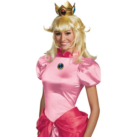 Princess Peach Wig Adult Halloween Accessory