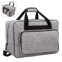 Yalumo Sewing Machine Carrying Case, Portable Universal Sewing Machine Tote Bag for Travel and Storage, Sewing Machine Storage Bag with Shoulder Strap & Handles, Fits Most Standard Machines, Gray