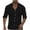 Black, variant on Mens Button Down Shirt Cotton Linen Casual Long Sleeve Shirts Solid Notched Lapel Loose Fit T-Shirt Gray