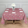 thumbnail image 3 of Pink Unicorn Pattern Square Tablecloth,Waterproof Square Table Cover,Wipeable Spillproof Washable Table Cover for Home Kitchen Party Decor 42"X42"(107x107cm), 3 of 6