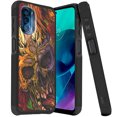 thumbnail image 1 of DALUX MetKase Hybrid Slim Phone Case Cover Compatible with Motorola Moto G 5G (2022) - Red Cursed Skull, 1 of 2
