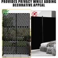 thumbnail image 5 of Acekid 72x47 Inch Metal Privacy Screen - Freestanding Decorative Divider with Stable Base, Diagonal Stripe, 5 of 8