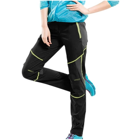 ABATAB Womens Outdoor Pants Quick Dry Hiking Workout Pants Snowboard Breathable Exercise Athletic Trousers with Zipper Pockets