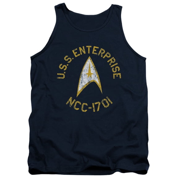 Star Trek Collegiate Adult Tank Top Navy