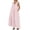 A-Pink66, variant on Wxolcjlv Women's V Neck Maxi Dress Sleeveless Pleated Loose Vacation Dress With Pockets