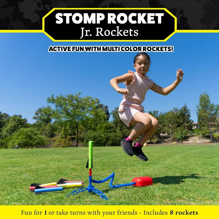Stomp Rocket Jr Rainbow Rocket Kit 8 Rocket