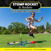 Stomp Rocket® Original Jr. Rocket Launcher for Kids, Soars 100 ft, 8 Multi Color Foam Rockets and 1 Adjustable Launcher Stand, Gift for Boys or Girls Age 3+ Years Old