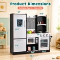 thumbnail image 5 of Patiojoy Wooden Kitchen Cooking Toy Chef's Pretend Play Set for Kids, 5 of 10