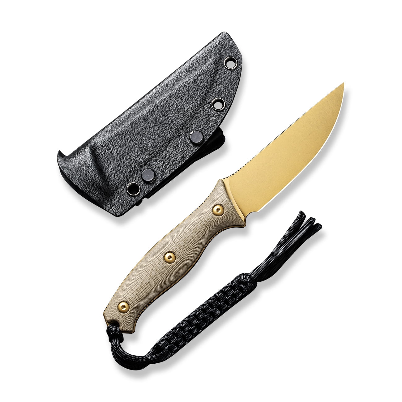 CIVIVI Knives Stormridge C23041-2 Fixed Blade Desert Tan G10 Nitro-V Steel Knife