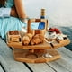 thumbnail image 2 of Mesa de picnic de frutas, mesa de vino, mesa portátil de madera para exteriores, 36*31*26 cm, 2 of 6