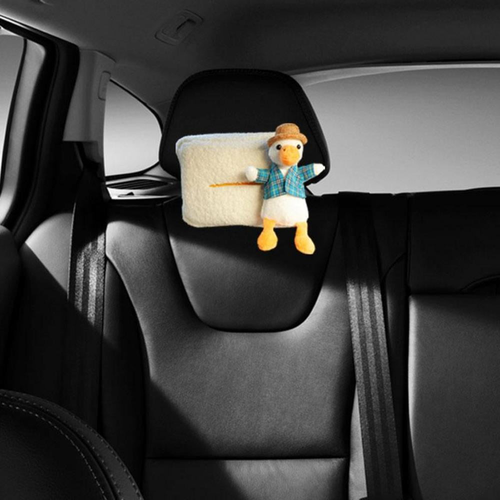 Car Cartoon Duck Animal Tissue Box Cute Tissue Bag Seat Back Paper Towel  Bags Car Accessories for Auto Organizer Goods Car Internal Decor 