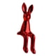 thumbnail image 1 of Escultura decorativa de conejo para sala de estar, dormitorio y escritorio. Rojo, 1 of 9