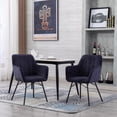 thumbnail image 2 of Seeelife Dining Chair, Dark Blue Dining Room Velvet Chair, Dining Side Chair for Home Kitchen Living Room, 2 of 8