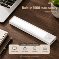 thumbnail image 5 of DAYBETTER Warm White Light Under Cabinet Lighting, USB Rechargeable Closet Lighting with Motion Sensor and Magnetic Strip for Wardrobe & Kitchen, Wireless Lighting, 5?Pack, 5 of 6