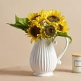 thumbnail image 4 of Jarrón de Cerámica Nórdica para Flores Soporte para Plantas Hidropónicas Contenedor Botella Floral Decoración para Hogar para Bodas Adornos 18x11.5x17CM Soledad Florero de Cerámica Moderno, 4 of 8