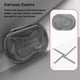 thumbnail image 3 of Seitruly Estuche portátil, caja de almacenamiento de tirantes, protector bucal, sello de plástico transparente con soporte de partición para cuidado de los oídos Gris L, 3 of 6
