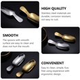 thumbnail image 3 of Queilt 3pcs Short Handle Spoons Mini Salt Spoons Condiments Dessert Tea Coffee Spoons Dessert Sugar Teaspoon for Home Kitchen Silver, 3 of 5