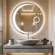 thumbnail image 1 of Espejo De Baño Circular Luna Con Iluminación LED ajustable distintas tonalidades, 1 of 5