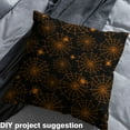 thumbnail image 3 of Feelyou Orange Spider Web Fabric by the Yard 2 Yards, Kawaii Cartoon Spider Room Decor Fabric by the Yard, Gothic Halloween Style Fabric for Sewing, Ultra Soft Home Decor, 3 of 6