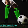 thumbnail image 5 of Lovely Annie Girls' 1 Pair Knee High Sports Socks for Baseball/Soccer/Lacrosse 003 XXS(Green), 5 of 5