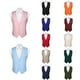 thumbnail image 2 of Chaleco S-5xl de 20 colores para hombre, chaleco de seda liso, rosa, azul, negro, rojo, Morado, blanco, caqui, ajustado, chaqueta sin mangas, Barry Wang, 2 of 5