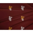 thumbnail image 4 of oneOone Polyester Lycra Maroon Fabric Leaves Block Sewing Material Print Fabric By The Yard 56 Inch Wide, 4 of 4