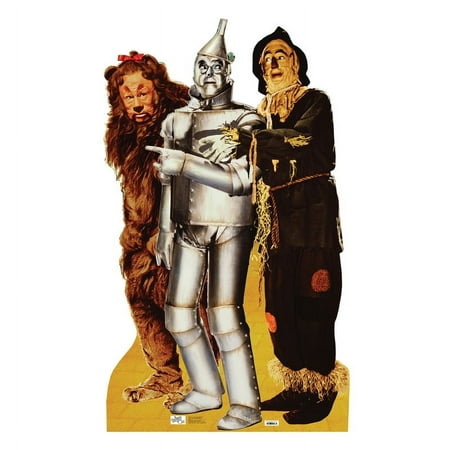 Lion Tinman & Scarecrow (Wizard of Oz) Cardboard Stand-Up, 5.5ft