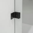 thumbnail image 3 of Vinnova Villena 68" W x 78" H Single Sliding Frameless Glass Shower Enclosure Black, 3 of 13