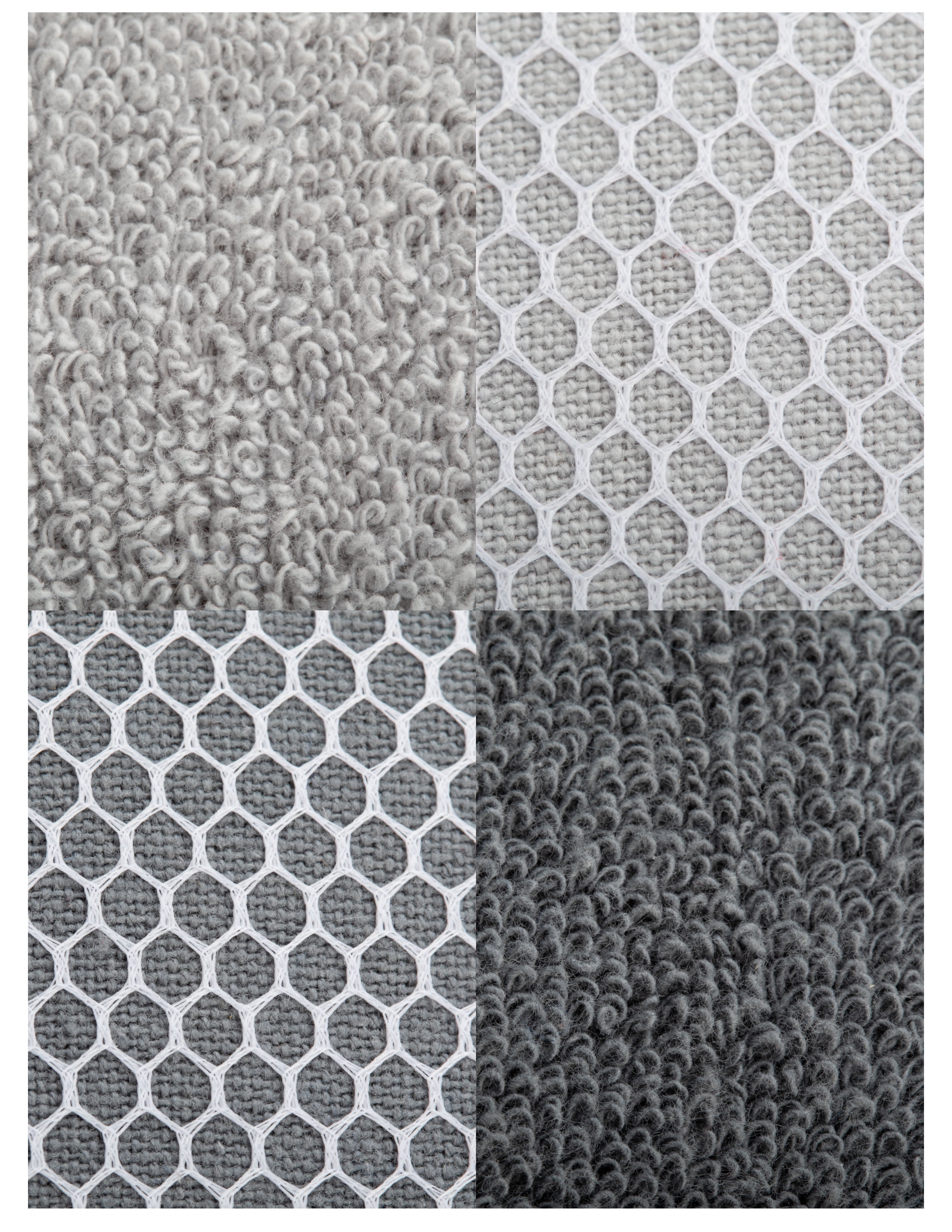 Mainstays Sponge Scrubbers, 4.5 x 5 inches, 100% Cotton Shell, 2 Count per Pack, Gray