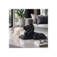 thumbnail image 3 of Geometric Lion Figurine for Home and Bathroom Decor - Modern Resin Animal Sculpture for Office and Room - Bold Statue Display for Living Room, Shelf and Coffee Table Ornament - 8", Black, 3 of 11