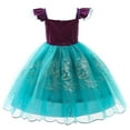 thumbnail image 5 of KAWELL Mermaid Princess Costume Tutu Fancy Dress Pageant Birthday Theme Party Halloween Outfit, 5 of 6
