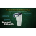 thumbnail image 3 of 32 oz. Barton Plastic Double Wall Travel Mugs - 6 Pack - White, 3 of 5