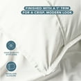 thumbnail image 6 of Bare Home Pillow Sham Set - Premium 1800 Collection - Double Brushed - Standard, Cream, 6 of 9
