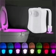 thumbnail image 3 of Luz nocturna que cambia de Color Sensor de movimiento Led activado por movimiento baño UV bofetada activada a tope lámpara de noche inteligente, 3 of 5