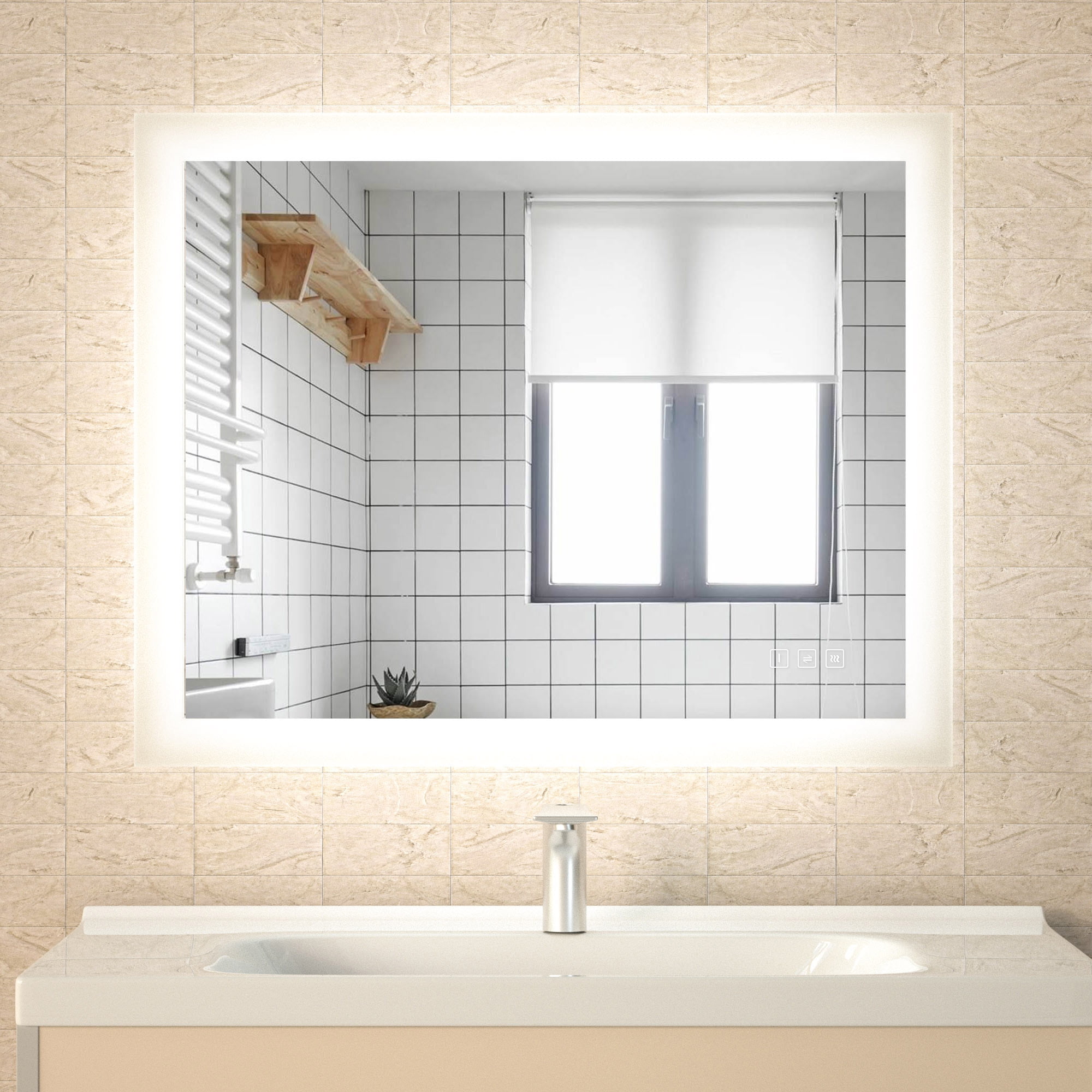 Hauschen Led Lighted Bathroom Mirror Shelly Lighting