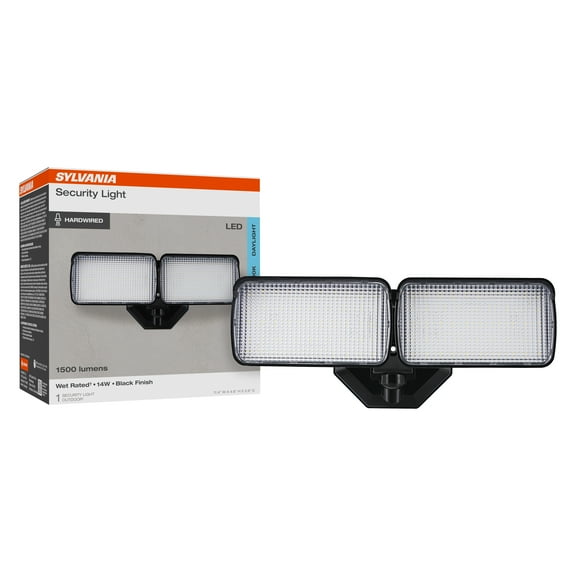 Sylvania 1500 Lm LED Security Light, Hardwired, Wet Rated, 5000K Daylight, 1 Pack