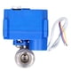 thumbnail image 1 of Válvula de bola motorizada de acero inoxidable, recta, mini colocación hidráulica DN15 DC12V, 1 of 8