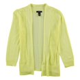 thumbnail image 2 of Suéter Cárdigan Alfani, Medios mixtos, Mujer, Amarillo, Pequeño, 2 of 2
