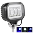 thumbnail image 1 of LED Work Light 6000K 30W Waterproof Square Angel Eyes Lamp Car ATV Boat OffRoad Vehicle, 1 of 7