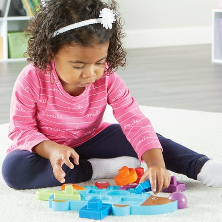 Learning Resources Spike the Fine Motor Hedgehog Puzzle Playmate Fine Motor Game Color and Shape Recognition Ages 18 months
