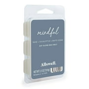 Allswell 6 Cube Wax Melts, Mindful (Sage + Eucalyptus + White Cedar), 2.5 oz