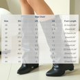 thumbnail image 3 of OKBOP Women's Knee High Boots Slip-On Pointy Toe Slouch Buckle Strap Low Heel Boots for Fall Winter Boots Sizes 35, 3 of 5