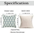 thumbnail image 5 of Merry Christmas Trees Grey Blue Snowflake Throw Pillow Covers Winter Xmas Square Decorative Pillow Cases Cushion Cover Outdoor Decorations Sofa Cotton Linen 16x16 Inch, 5 of 6