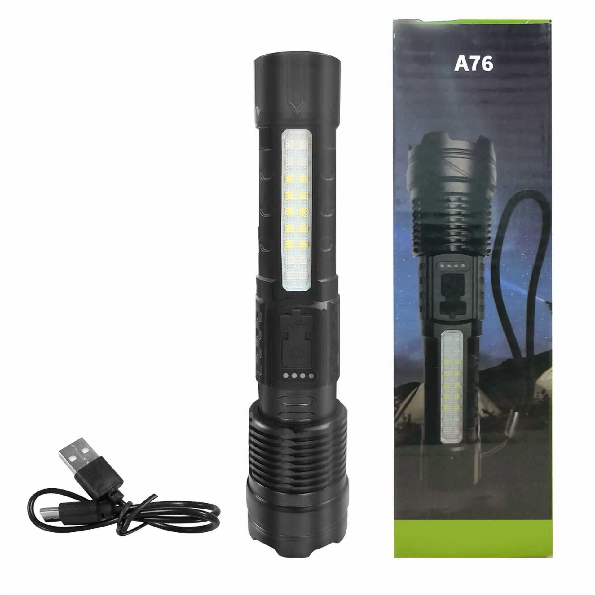 Super Bright 22000000Lm Led Flashlight High Powered Torch Usb Rechargeable Lamp