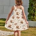 thumbnail image 4 of Hrsba Kids Summer Dress,Casual Sleeveless Dress for Girls,2-12 Years Girls' Summer Casual Sleeveless Round Neck Button With Pockets Dress, 4 of 5