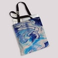 thumbnail image 2 of PKQWTM Blue and pink marble art painting Canvas Shoulder Bags Handbags Tote Bags Shopping Bag, 2 of 2